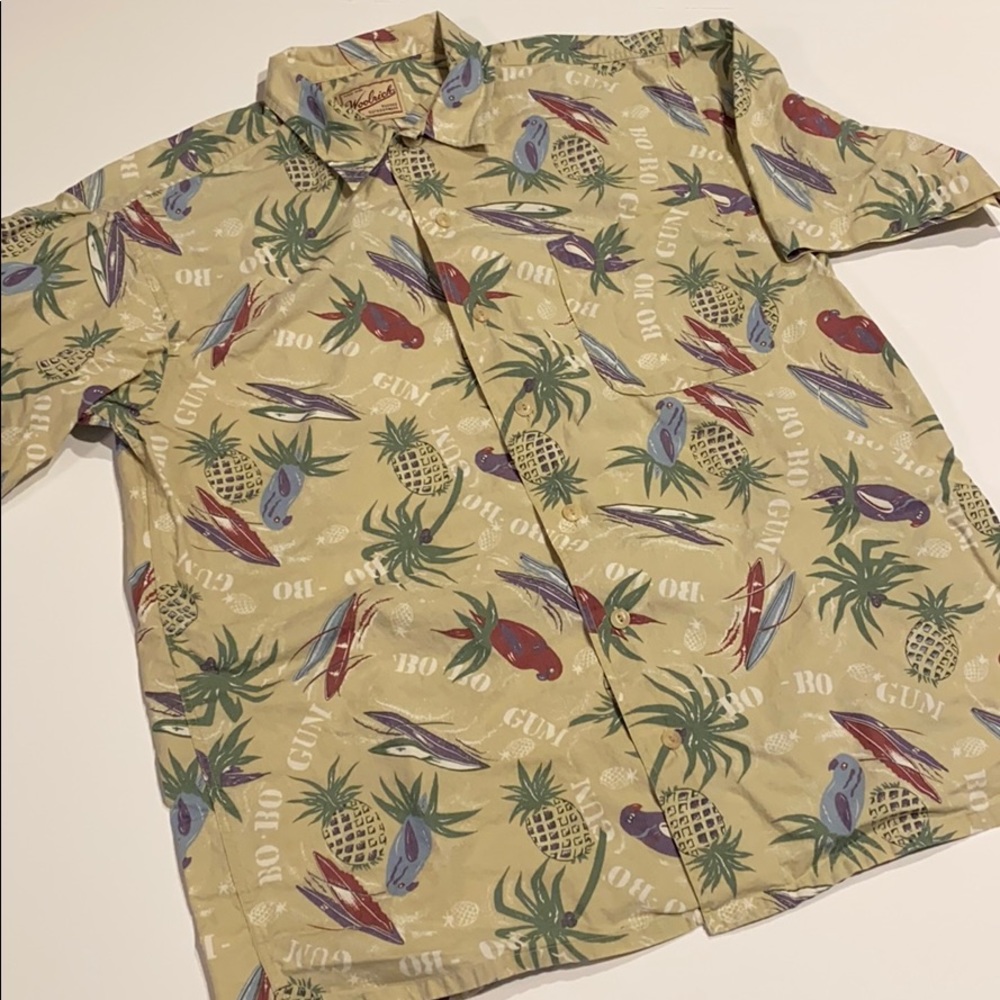Woolrich Large Short Sleeve Tropic Button Shirt D10